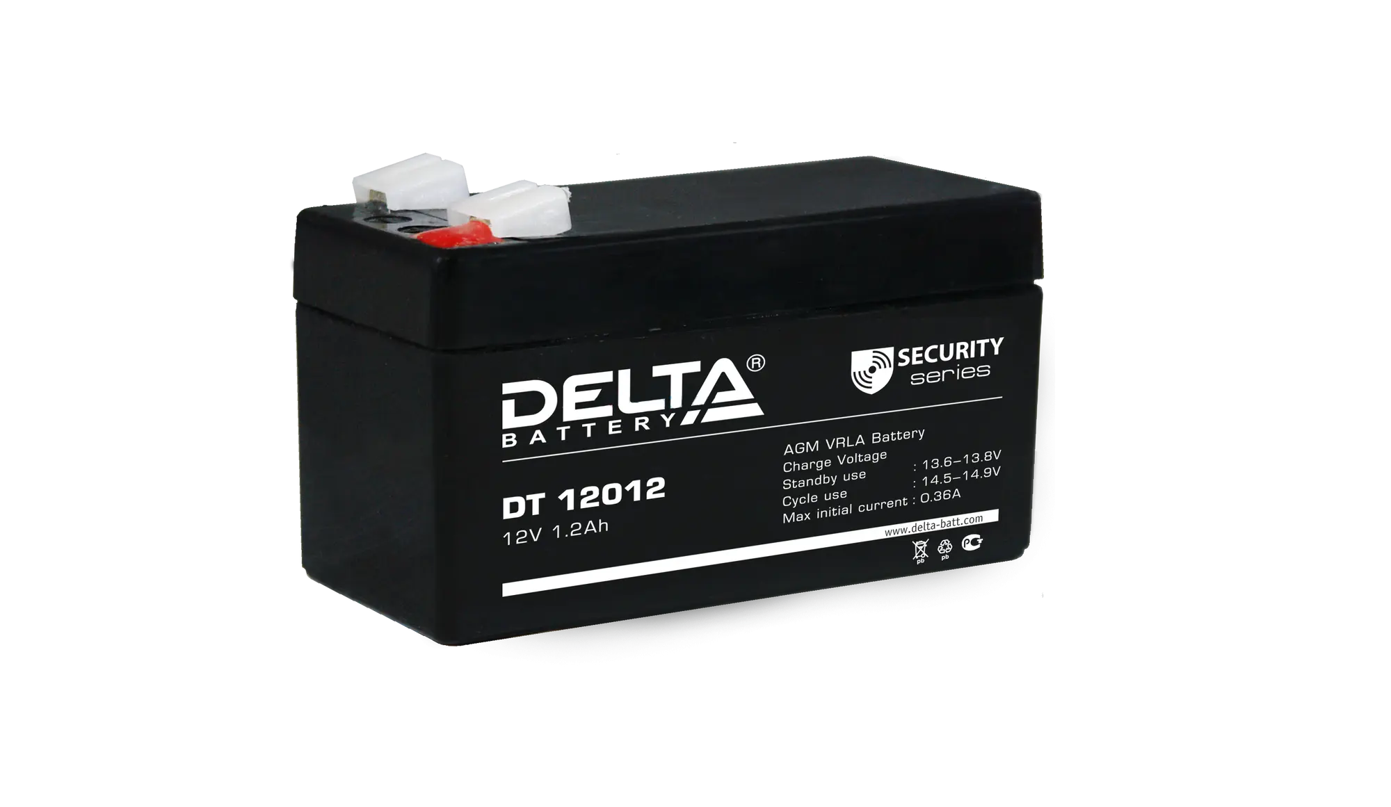 Аккумулятор 12В 1.2А.ч Delta DT 12012
