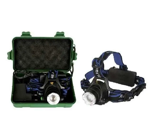 Фонарь налобный E150 Ultraflash (аккум. 220В CREE 3Вт пласт. бокс; черн.) 12188