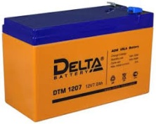 Аккумулятор Delta 12В 7А.ч. DTM 1207 Аккумулятор Delta 12В 7А.ч. DTM 1207