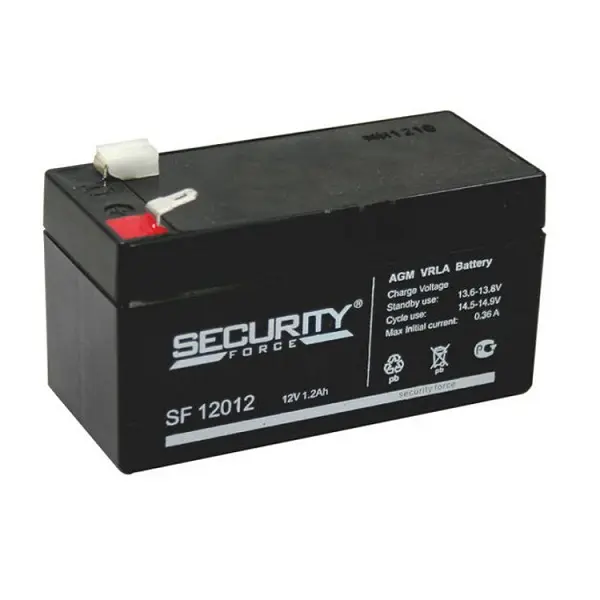 Аккумулятор 12В 1.2А.ч Security Force SF 12012