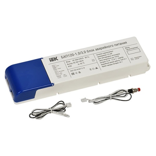 Блок аварийного питания БАП120-1.0/3.0 совмещ. для LED IEK LLVPOD-EPK-120-1H-3H Блок аварийного питания БАП120-1.0/3.0 совмещ. для LED IEK LLVPOD-EPK-120-1H-3H
